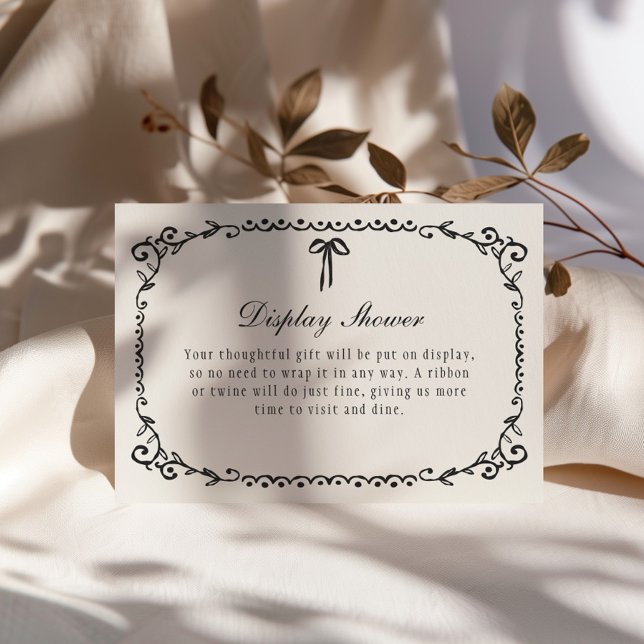 Boo Black Bow Ram Halloween Tilläggskort (Skapare uppladdad)