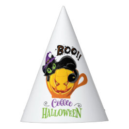 Boo Black Cat, Scary Pumpkin Coffee Halloween