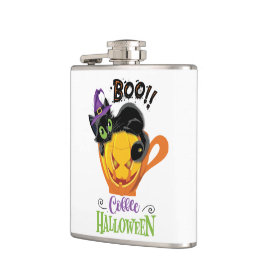 Boo Black Cat, Scary Pumpkin Coffee Halloween Fickplunta