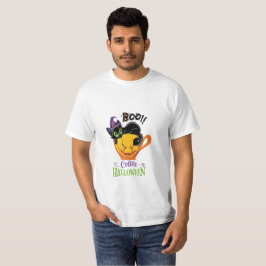 Boo Black Cat, Scary Pumpkin Coffee Halloween T Shirt