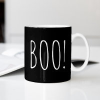 Boo! Black Funny Spooky Ghost Halloween Fläkt