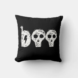 "Boo" Black Halloween Dekorativ kudde