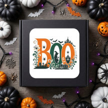 BOO Blommiga Utförliga Pumpor Botanik Orange Grön