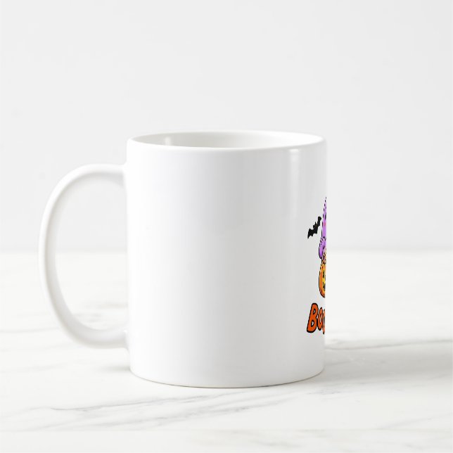 Boo Bloom Spöke Halloween Kaffemugg (Vänster)