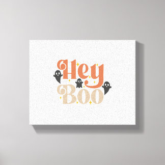 Boo Boho Halloween Hej Boo Ghost Canvastryck
