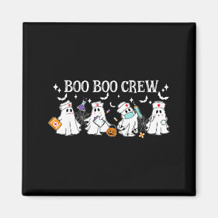 Boo boo besättning sjuksköterska halloween rolig s magnet