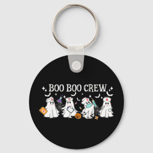 Boo boo besättning sjuksköterska halloween rolig s nyckelring