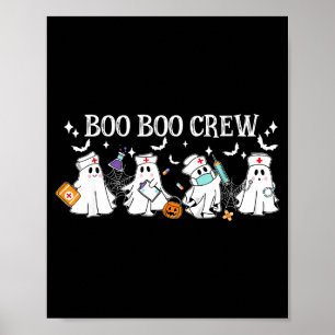 Boo boo besättning sjuksköterska halloween rolig s poster