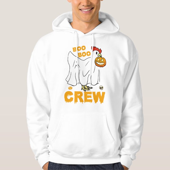 Boo boo-besättningskyckling, konstig halloween hoodie (Framsida)