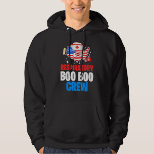 Boo Boo Crew Amerikanska Flagga 4 juli Usa Nur Hoodie