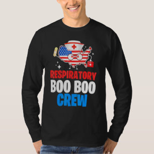 Boo Boo Crew Amerikanska Flagga 4 juli Usa Nur T Shirt