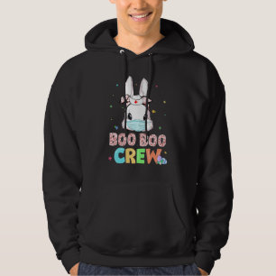 Boo Boo Crew Bunny Nurse Påsk Rabbit Ansikte Mask Hoodie