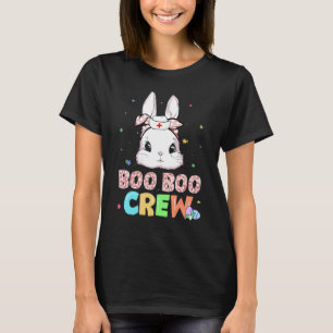 Boo Boo Crew Bunny Nurse Påsk Rabbit Ansikte Nurse T Shirt