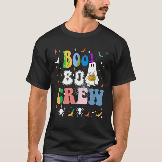 Boo Boo Crew Family Matching Funny Ghost Team Hall T Shirt (Framsida)