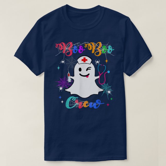 Boo Boo Crew Funny Ghost EMS EMT Sjukvårdare Nurse T Shirt (Design framsida)