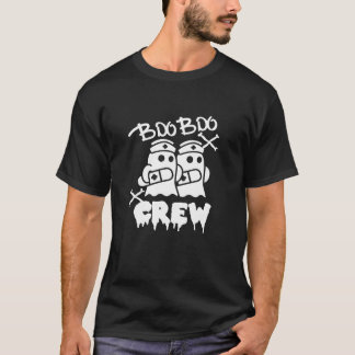 Boo Boo Crew Funny Halloween Ghost Doktor Nurse T Shirt