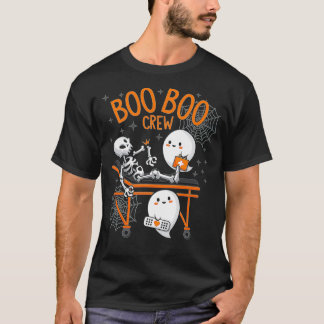 Boo Boo Crew Ghost Doktor Sjukvårdare EM Nurse Hal T Shirt