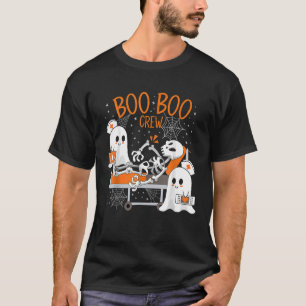 Boo Boo Crew Ghost Doktor Sjukvårdare EMT Nurse Ha T Shirt