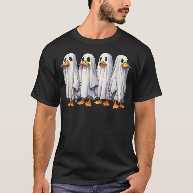 Boo Boo Crew Ghost Duck Funny Halloween Costume Wo T Shirt (Framsida)