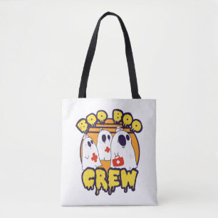 Boo Boo Crew Ghost Halloween Candy Nurse Tygkasse