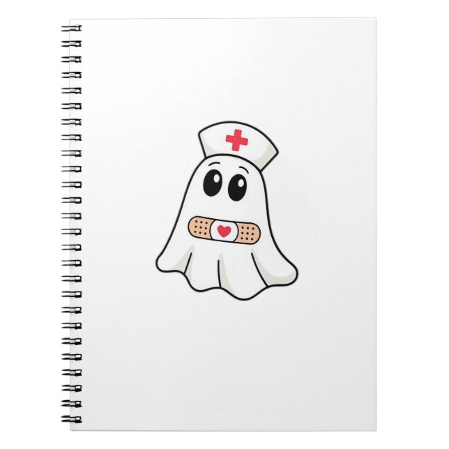 BOO BOO CREW Ghost Nurse Funny Halloween Essential Anteckningsbok (Framsidan)