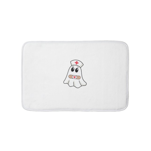 BOO BOO CREW Ghost Nurse Funny Halloween Essential Badrumsmatta (Framsidan)