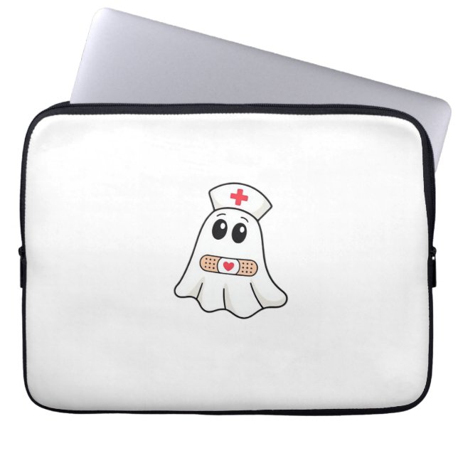 BOO BOO CREW Ghost Nurse Funny Halloween Essential Laptop Fodral (Framsidan)
