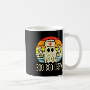 Boo Boo Crew Ghost Nurse Retro Halloween 2020 Nurs Kaffemugg