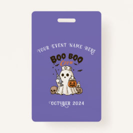Boo Boo Crew Halloween Badge for Nurses