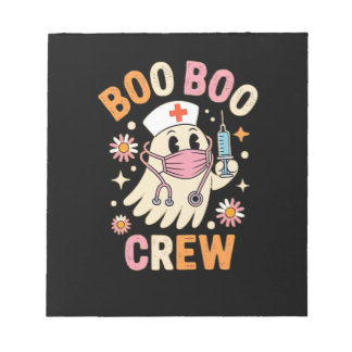 Boo Boo Crew Halloween Ghost Nurse Essential T-Shi Anteckningsblock