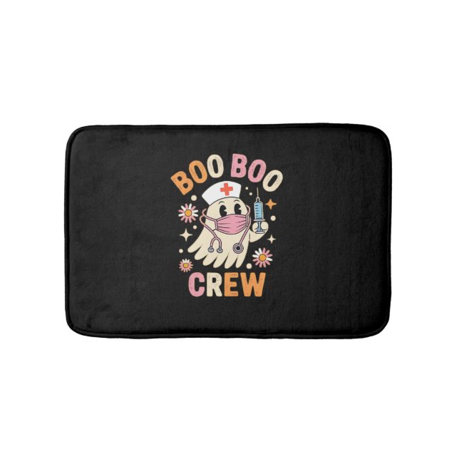 Boo Boo Crew Halloween Ghost Nurse Essential T-Shi Badrumsmatta (Framsidan)