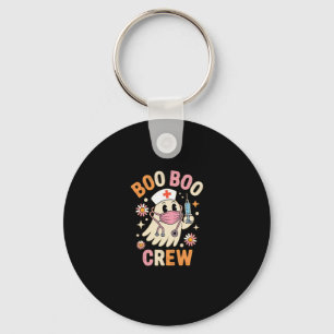 Boo Boo Crew Halloween Ghost Nurse Essential T-Shi Nyckelring