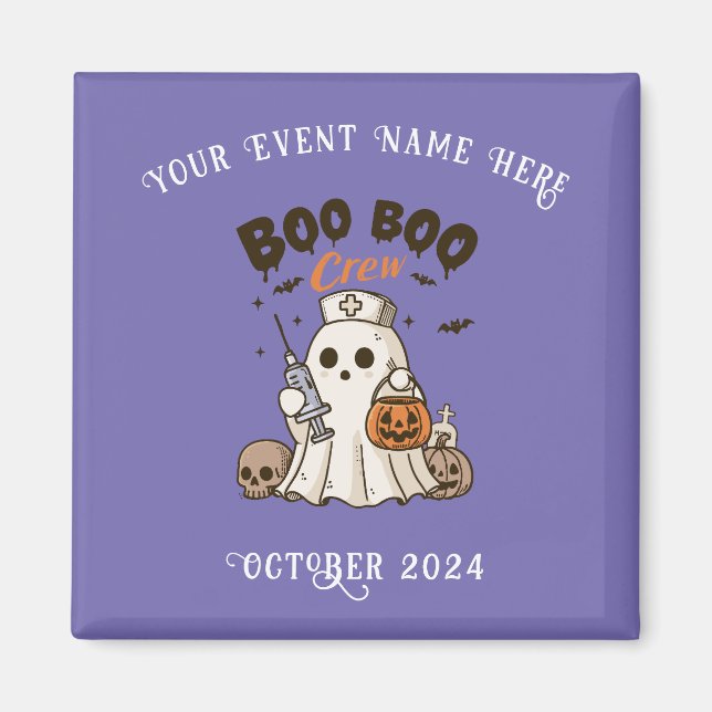 Boo Boo Crew Halloween Magnet for Nurses (Framsidan)