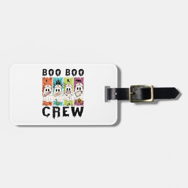 Boo Boo Crew Halloween Nurse Bagagebricka (Horisontell Framsida)