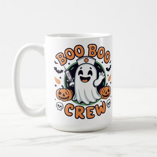 Boo Boo Crew Halloween Nurse Kaffemugg (Vänster)