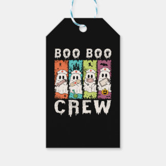 Boo Boo Crew Halloween Nurse Presentetikett
