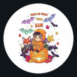 Boo Boo Crew Halloween Nurse Runt Klistermärke<br><div class="desc">Boo Boo Crew Halloween Nurse</div>