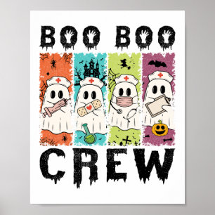 Boo Boo Crew Halloween Sjuksköterska Poster