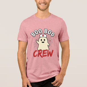 Boo Boo Crew Halloween Sjuksköterska Spöke Vintage T Shirt