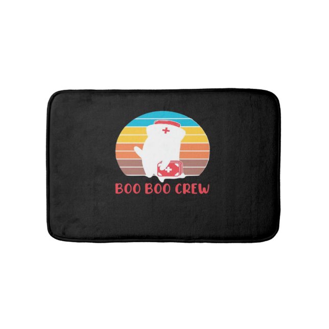 Boo Boo Crew Nurse Funny Ghost Halloween Classic T Badrumsmatta (Framsidan)