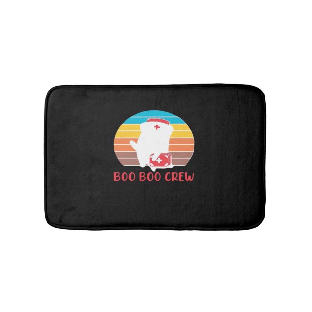 Boo Boo Crew Nurse Funny Ghost Halloween Classic T Badrumsmatta (Framsidan)