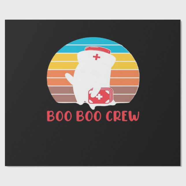 Boo Boo Crew Nurse Funny Ghost Halloween Classic T Presentpapper (Platt)
