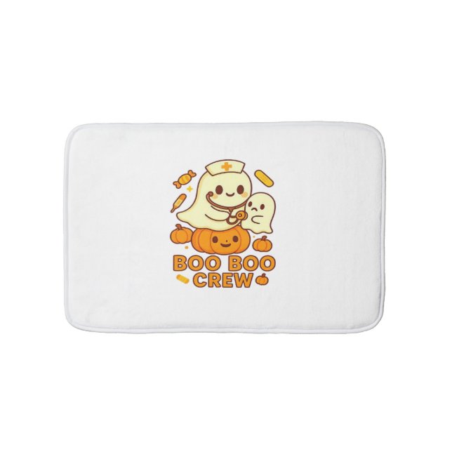 Boo Boo Crew Nurse Ghost Classic T-Shirt Badrumsmatta (Framsidan)