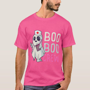 Boo Boo Crew Nurse Ghost Funny Halloween Costume ( T Shirt
