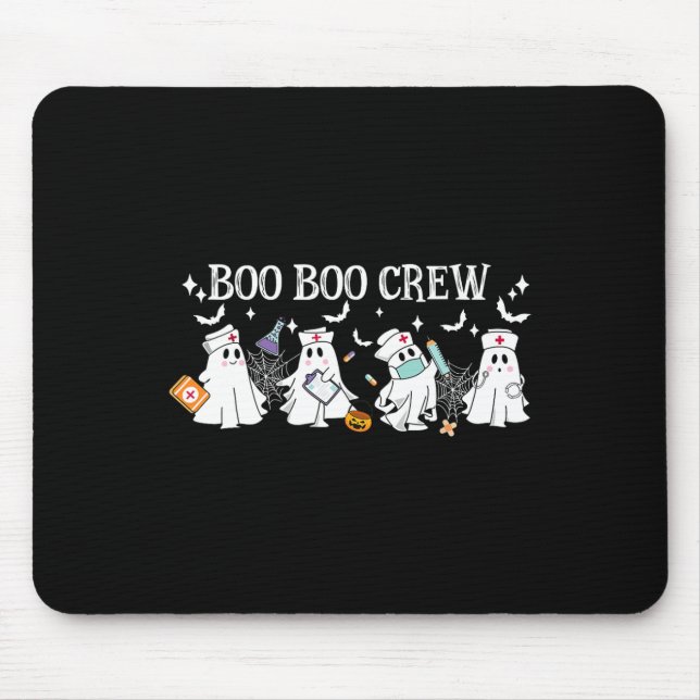 Boo Boo Crew Nurse Ghost Funny Halloween Musmatta (Framsidan)