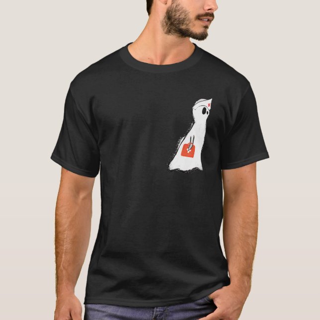 Boo Boo Crew Nurse Ghost  Halloween Artistic T Shirt (Framsida)