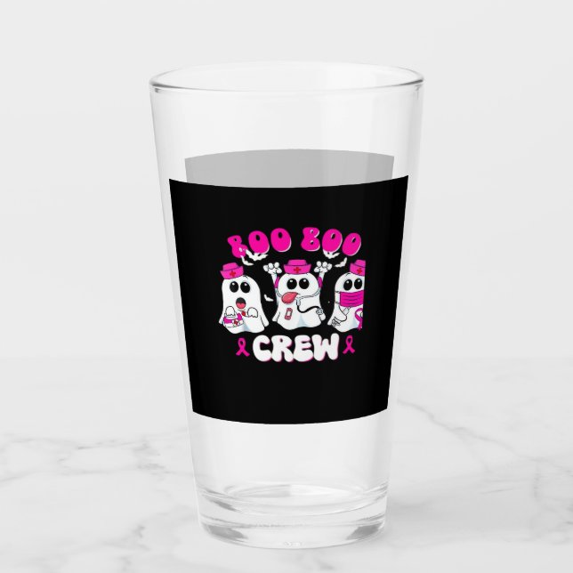 Boo Boo Crew Nurse Halloween Costume Ghost Breast  Glaskopp (Framsida)