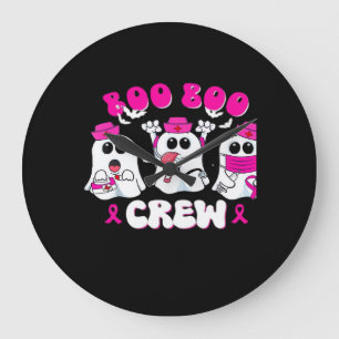 Boo Boo Crew Nurse Halloween Costume Ghost Breast Stor Klocka