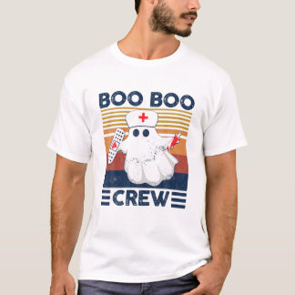 Boo Boo Crew Nurse Halloween for Nurses RN Ghost W T Shirt