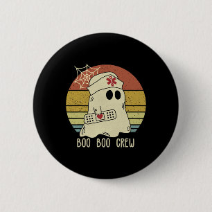 Boo Boo Crew Nurse Halloween sjuksköterska för kvi Knapp